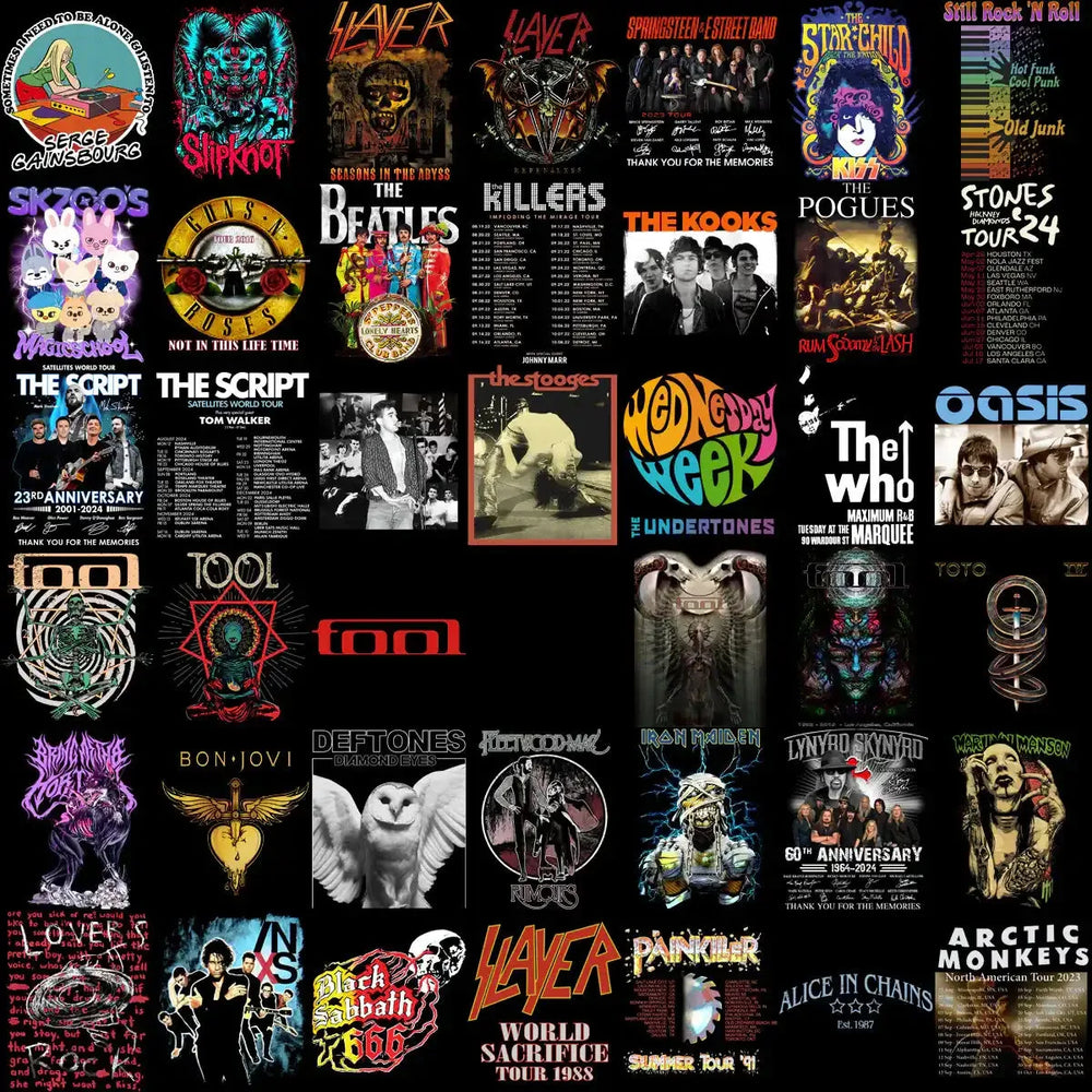 220 Rock Heavy Metal V7 Designs Bundle PNG