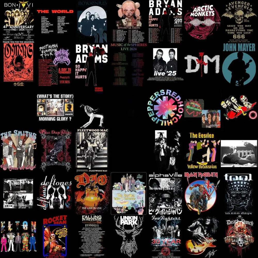 220 Rock Heavy Metal V7 Designs Bundle PNG