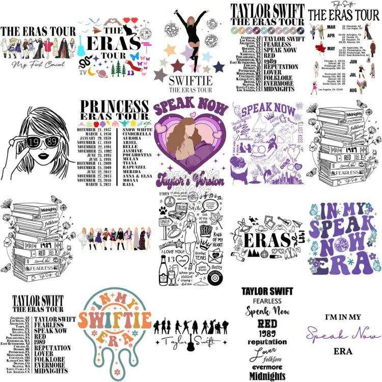 220 Taylor Music Artist Era Tour Designs Bundle Png