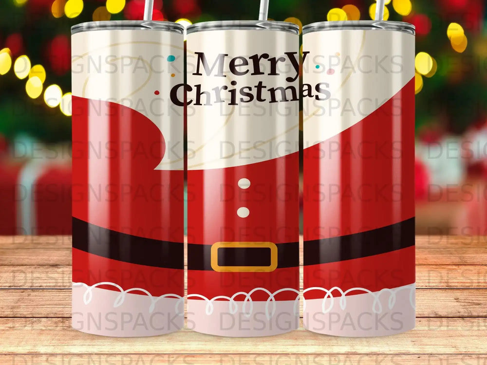 Merry Christmas Santa Suit Tumbler product type