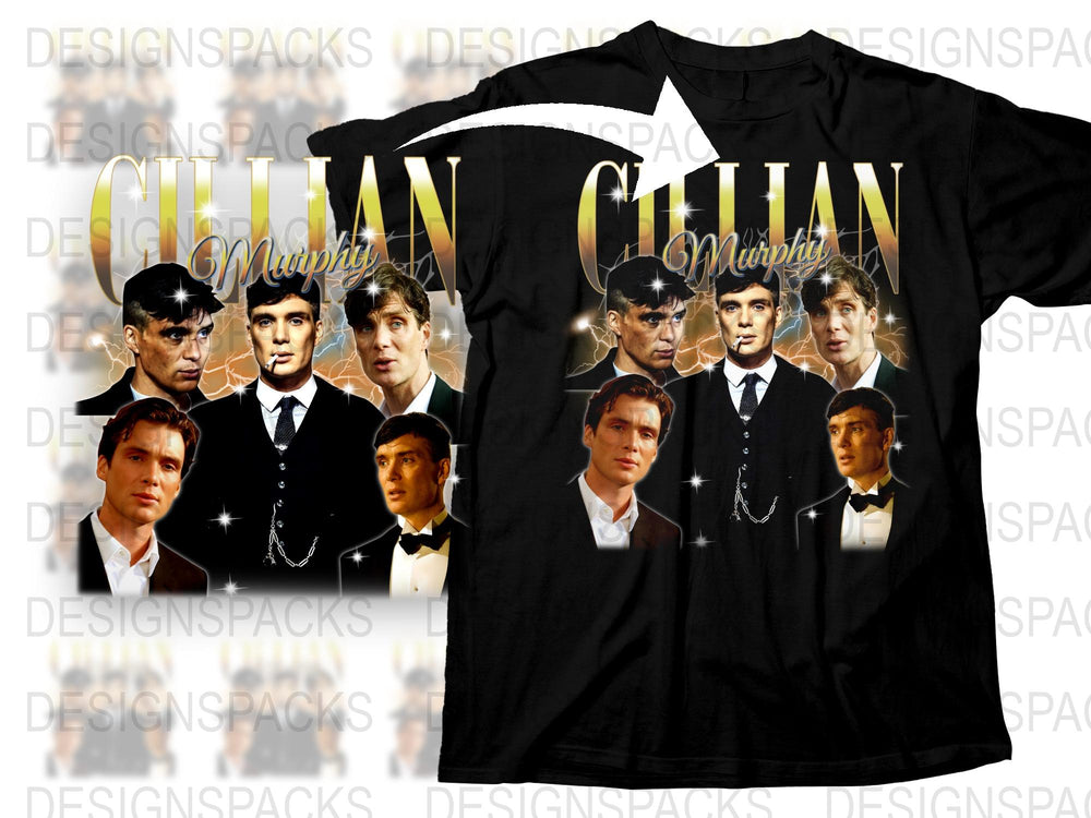 Vintage Cillian Murphy T-Shirt, Peaky Blinders Fan Art, Classic Actor Graphic Tee, Unique Gift Idea