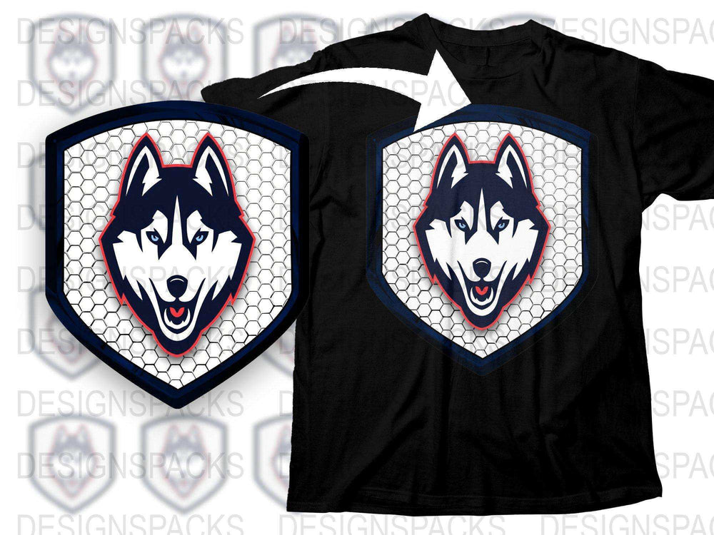 Siberian Husky T-Shirt, Graphic Dog Tee, Animal Print Shirt, Men's Women's Unisex Clothing