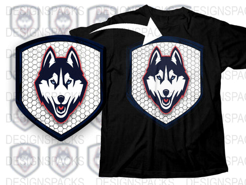 Siberian Husky T-Shirt, Graphic Dog Tee, Animal Print Shirt, Men's Women's Unisex Clothing