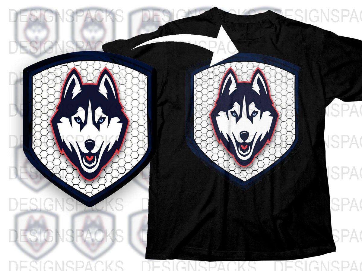 Siberian Husky T-Shirt, Graphic Dog Tee, Animal Print Shirt, Men's Women's Unisex Clothing