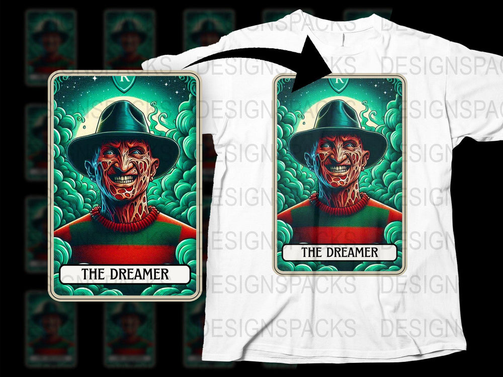 Dreamer Clown Graphic T-Shirt, Vintage Style Creepy Clown, Unique Horror Tee, Unisex Cotton Shirt, Various Sizes Available