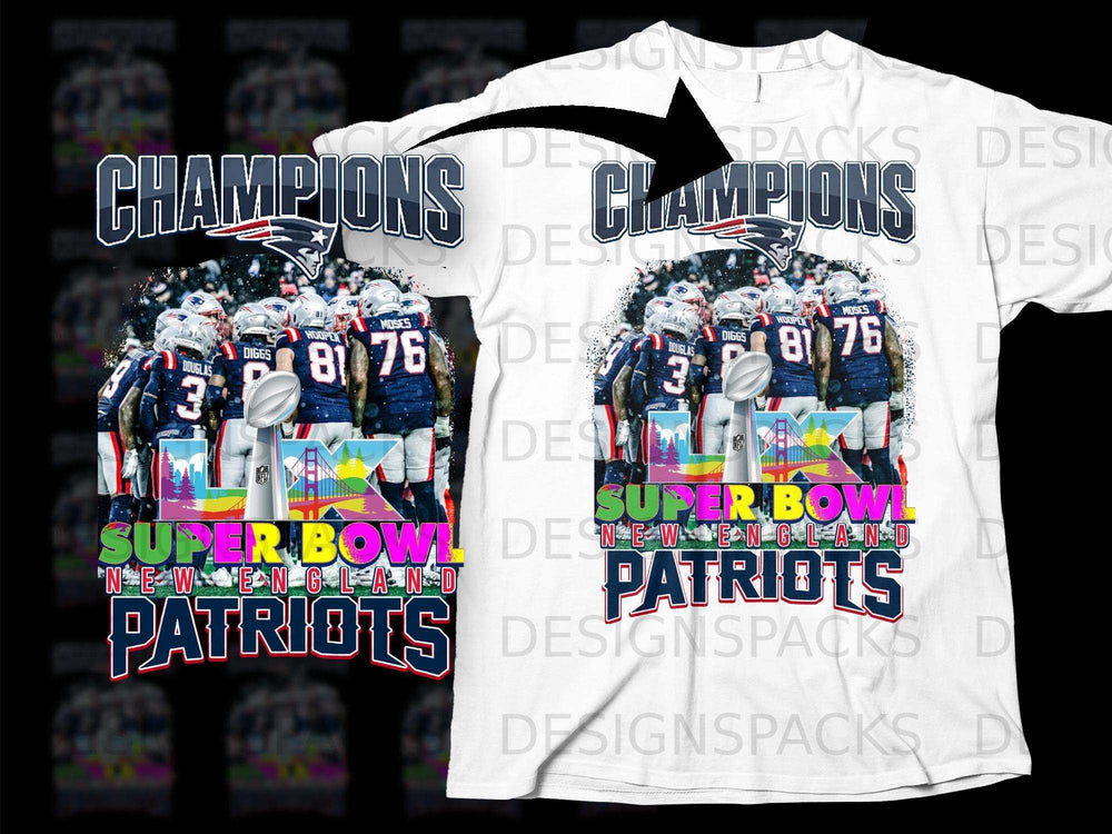 Champions Super Bowl New England Patriots T-shirt