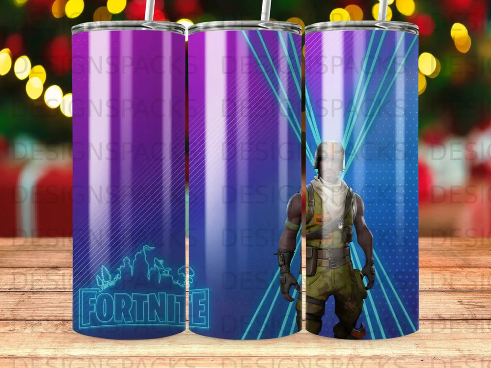 Vibrant Fortnite character gaming digital artwork product type