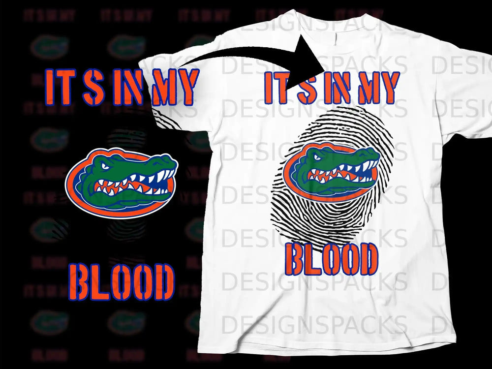 It's In My Blood Gator Graphic T-Shirt