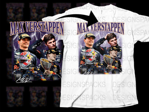 Max Verstappen Graphic T-Shirt, F1 Racing Champion Tee, Motorsport Fan Gift, Casual Wear, Collector Item