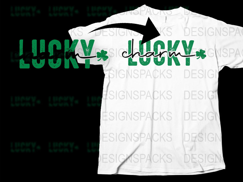 Lucky Charm T-Shirt, St. Patrick's Day Green Clover Tee, Unisex Casual Shirt for Spring Celebrations