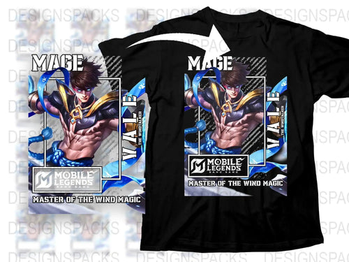 Mobile Legends T-Shirt, Master of the Wind Magic, Gaming Graphic Tee, Anime Style, Unisex Shirt