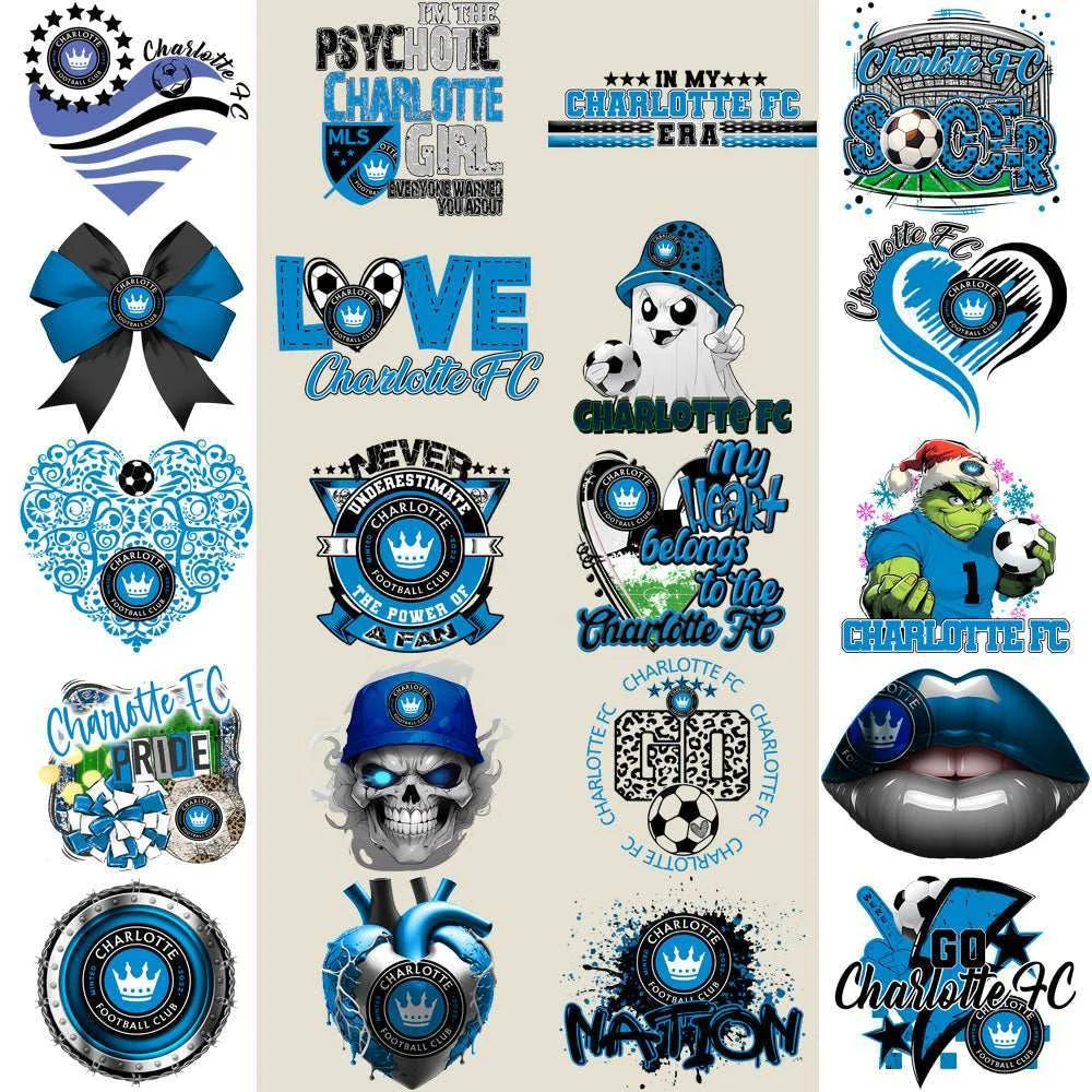 22 Charlotte FC Soccer Designs Bundle PNG
