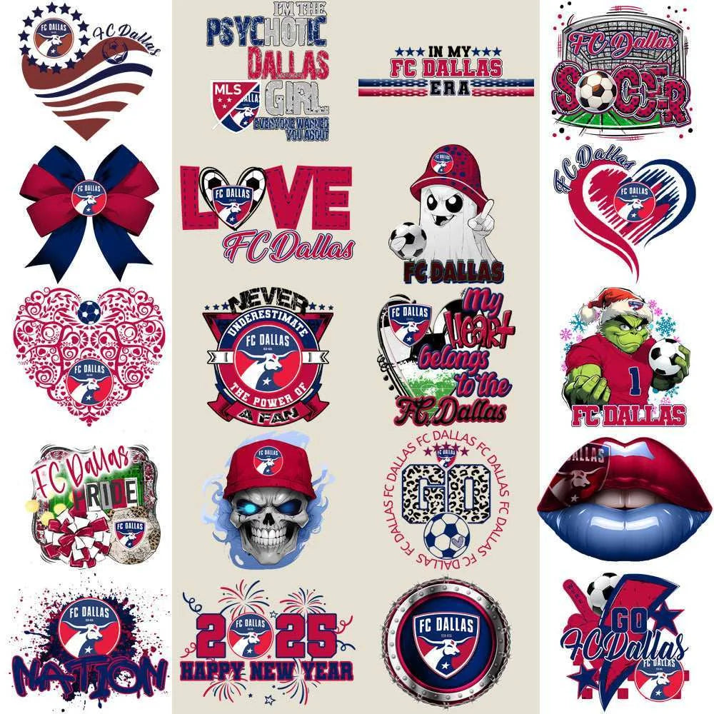 22 FC Dallas Soccer Designs Bundle PNG