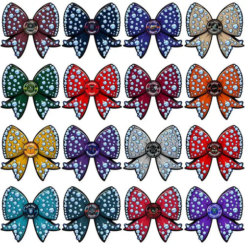 23 Lacrosse League Bling Bow Designs Bundle PNG