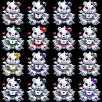 Load image into Gallery viewer, 23 Lacrosse League Carebear Cheerleader Designs Bundle PNG
