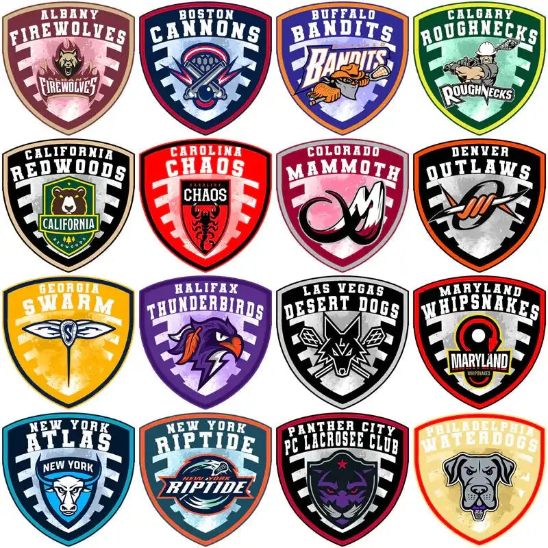 23 Lacrosse League Shield Logo Designs Bundle PNG
