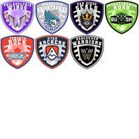 Load image into Gallery viewer, 23 Lacrosse League Shield Logo Designs Bundle PNG
