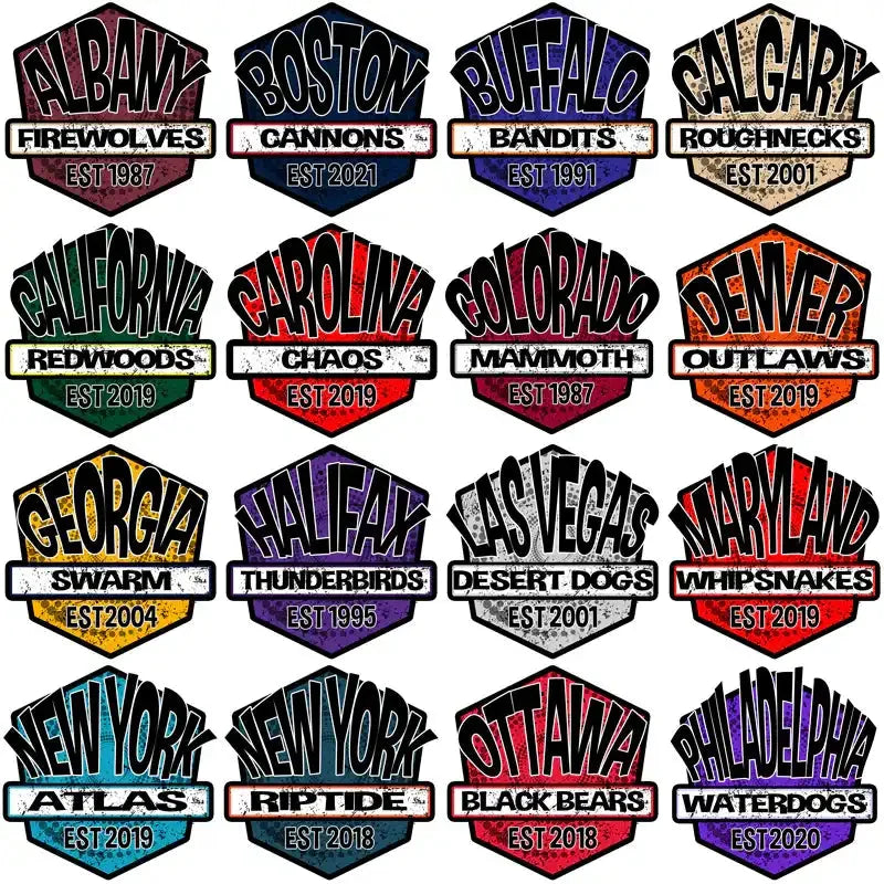 23 Lacrosse League Shield v2 Designs Bundle PNG