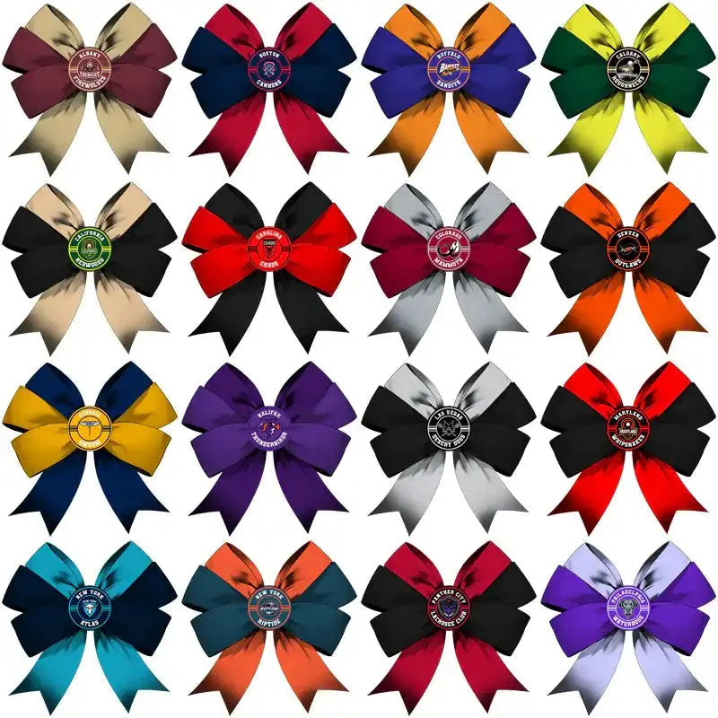 23 Lacrosse League Team Bow Designs Bundle PNG