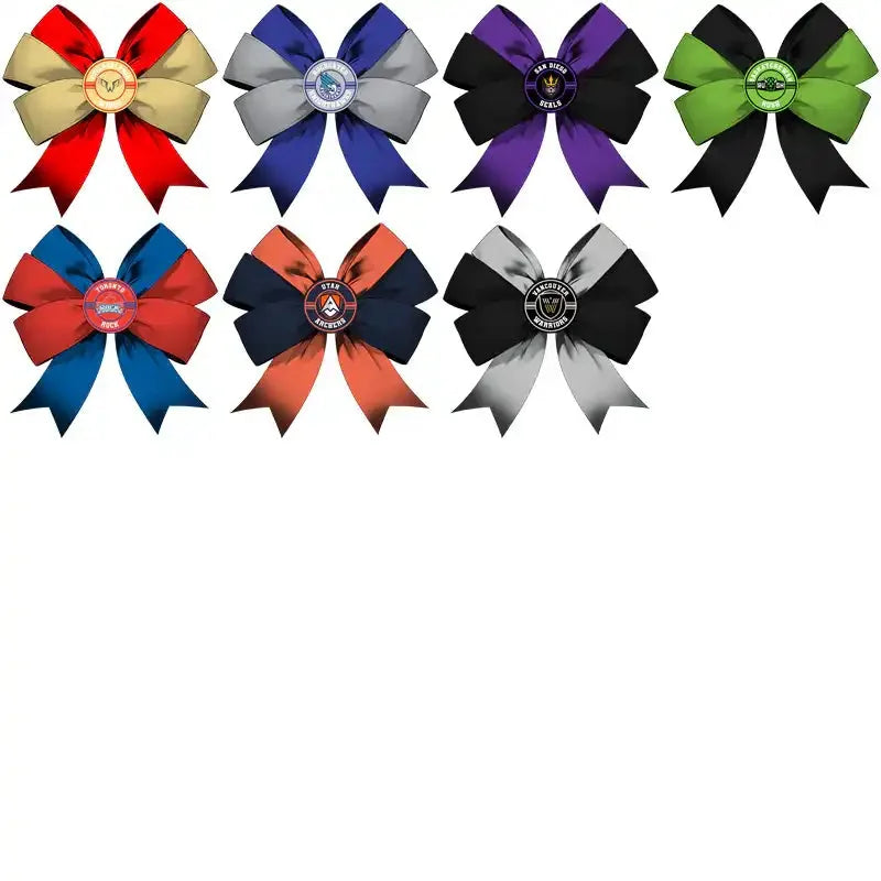 23 Lacrosse League Team Bow Designs Bundle PNG
