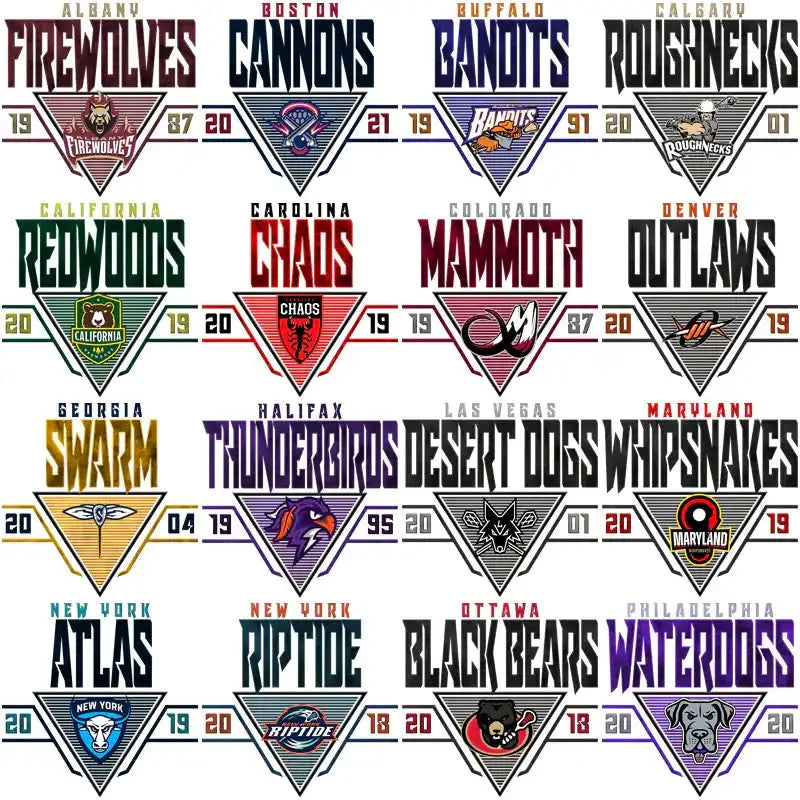23 Lacrosse League Triangle Designs Bundle PNG