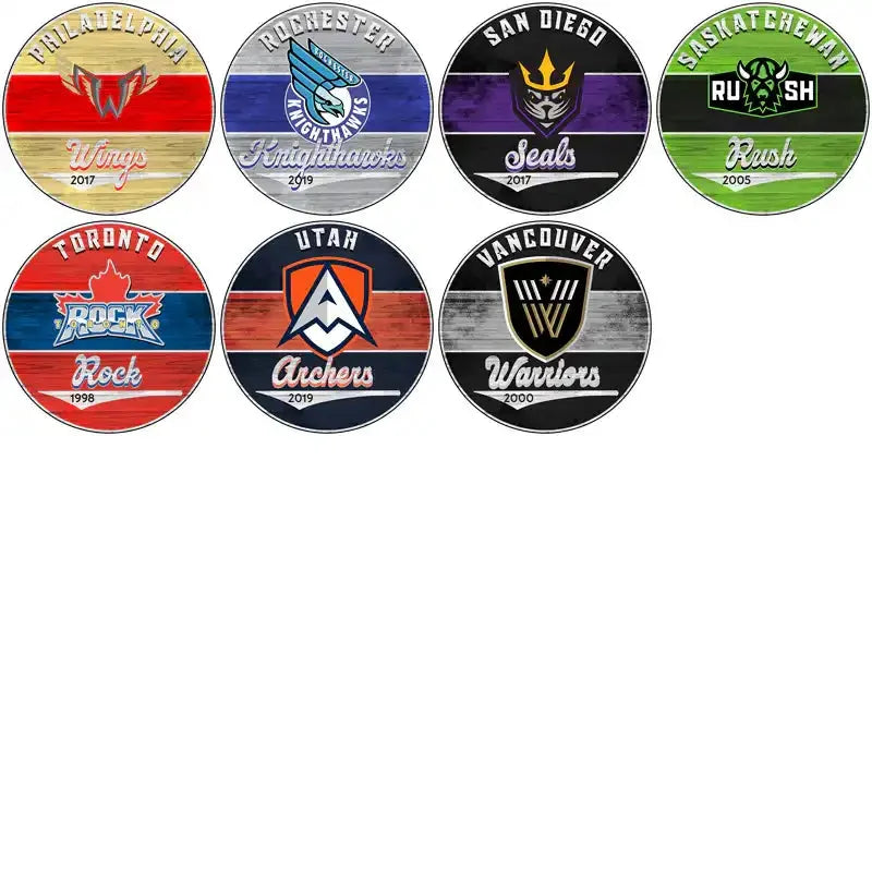 23 Lacrosse League Wood Logo Designs Bundle PNG