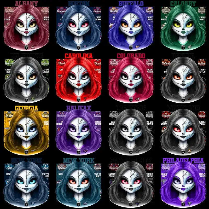 23 Lacrosse League Zombie Girl Designs Bundle PNG