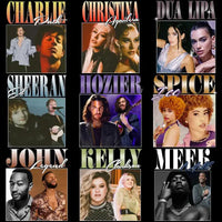Load image into Gallery viewer, 23 Music Artists Homage Designs Bundle PNG
