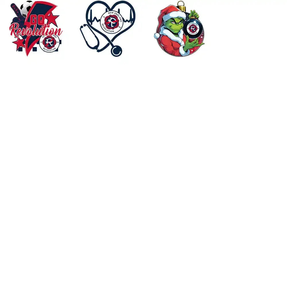 22 New England Revolution Soccer Designs Bundle PNG