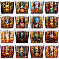 Load image into Gallery viewer, 230 3D Halloween Cartoon Tumbler Wrap Bundle Jpg
