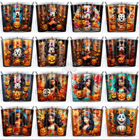 Load image into Gallery viewer, 230 3D Halloween Cartoon Tumbler Wrap Bundle Jpg
