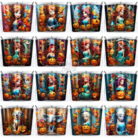 Load image into Gallery viewer, 230 3D Halloween Cartoon Tumbler Wrap Bundle Jpg
