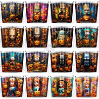Load image into Gallery viewer, 230 3D Halloween Cartoon Tumbler Wrap Bundle Jpg
