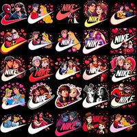 Load image into Gallery viewer, 230 Swoosh Valentines Day Cartoon Couples Designs Bundle Png
