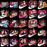 Load image into Gallery viewer, 230 Swoosh Valentines Day Cartoon Couples Designs Bundle Png
