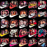 Load image into Gallery viewer, 230 Swoosh Valentines Day Cartoon Couples Designs Bundle Png
