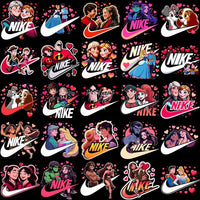 Load image into Gallery viewer, 230 Swoosh Valentines Day Cartoon Couples Designs Bundle Png
