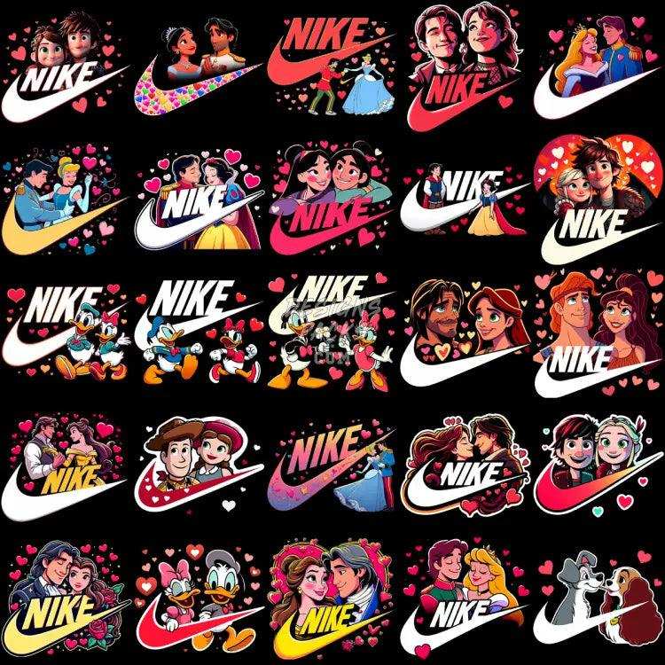 230 Swoosh Valentines Day Cartoon Couples Designs Bundle Png
