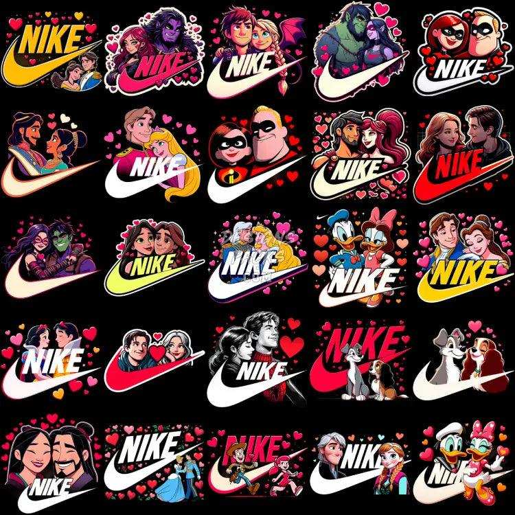 230 Swoosh Valentines Day Cartoon Couples Designs Bundle Png