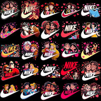 Load image into Gallery viewer, 230 Swoosh Valentines Day Cartoon Couples Designs Bundle Png
