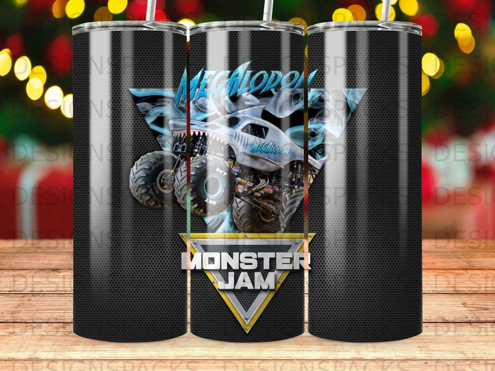Intense Megalodon Monster Jam Shark Truck Design Tumbler product type