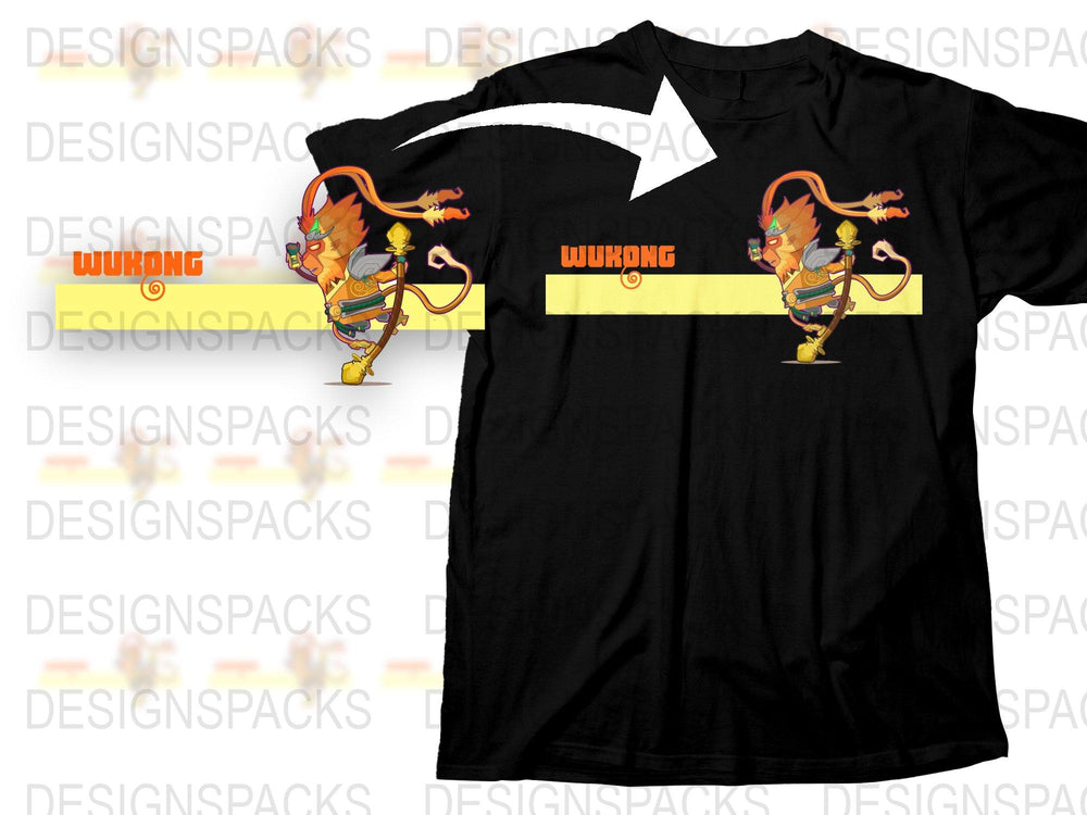 Dragon Musician Graphic T-Shirt, Black Cotton Tee, Funky Character Design, Music Lover Gift Idea