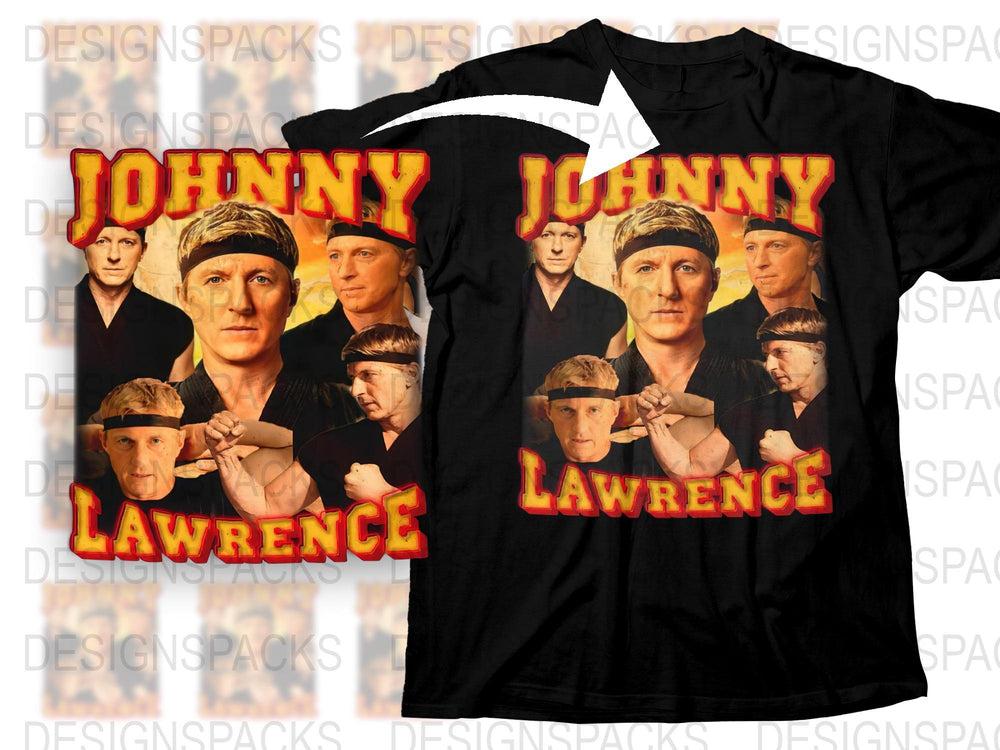 Johnny Lawrence Cobra Kai T-Shirt, Retro Martial Arts TV Show Fan Tee, Vintage Style Graphic Shirt, Multiple Sizes Available