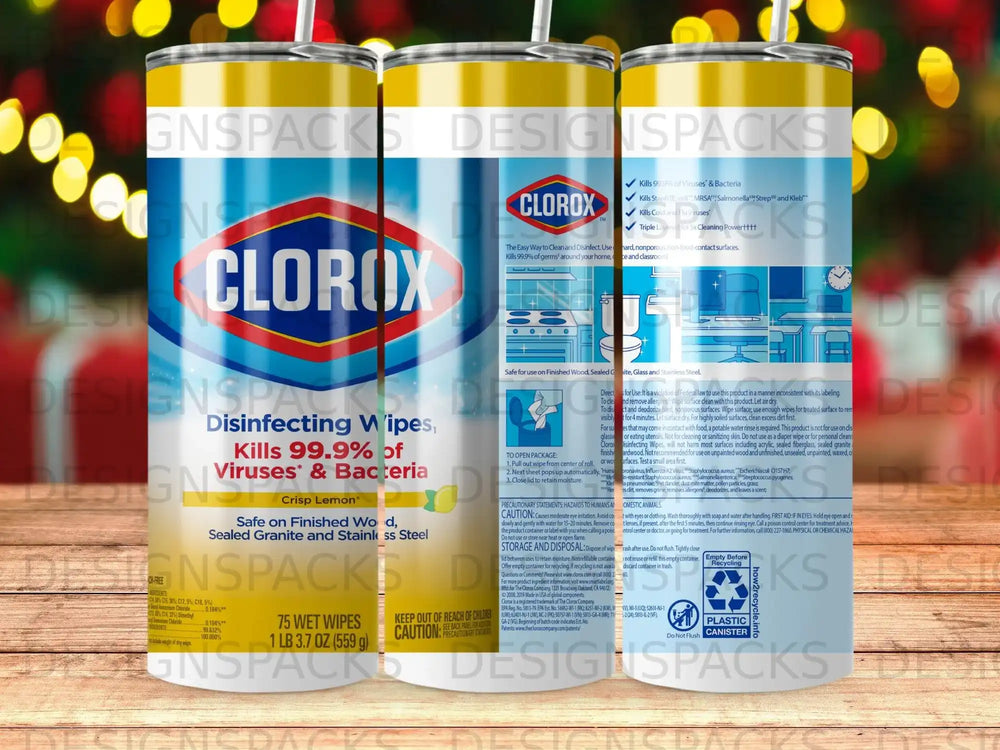 Clorox Disinfecting Wipes, Crisp Lemon, 75 count canister.