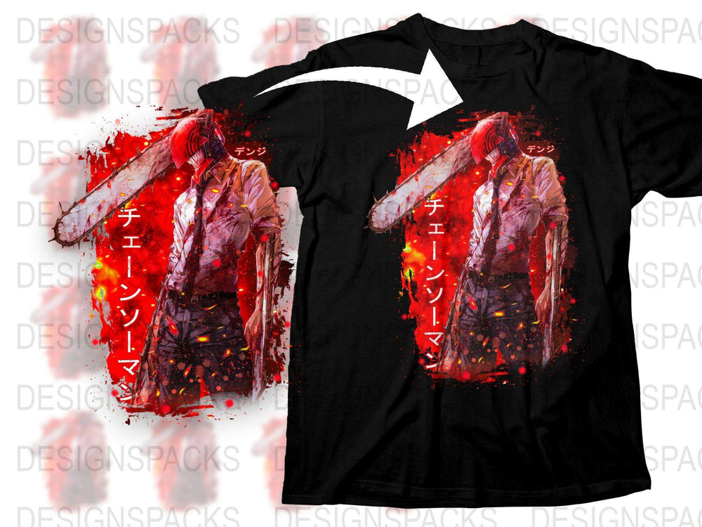 Men's Graphic T-Shirt with Abstract Red Splash Design, Artistic Streetwear Style Tee, Urban Fashion Clothing, Unique Print Top