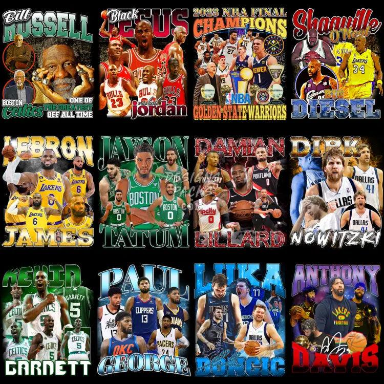 24 Basketball Bootleg V1 Designs Bundle Png