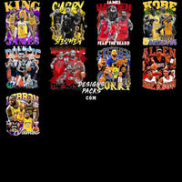 Load image into Gallery viewer, 24 Basketball Bootleg V3 Designs Bundle Png
