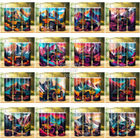 Load image into Gallery viewer, 24 Colorful Jeep Car Tumbler Wrap Bundle Jpg
