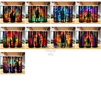 Load image into Gallery viewer, 24 Father Stained Glass Tumbler Wrap Bundle Jpg
