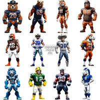 Load image into Gallery viewer, 24 Football Teams Mascots Designs Bundle Png + Psd
